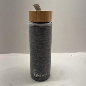 Tease TEA Double Wall Glass Tumbler Removable Stainless Steel Infuser Sleeve NEW